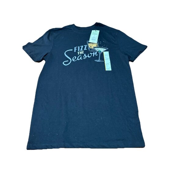 NWT Goodfellow & Co Men's Graphic T-Shirt Black Fizz the season Size S - Picture 1 of 7